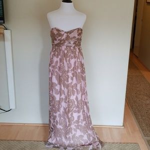 J. Crew strapless floor length gown